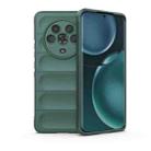 For Honor Magic4 Magic Shield TPU + Flannel Phone Case(Dark Green) - 1