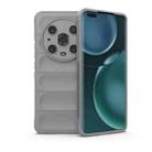 For Honor Magic4 Pro Magic Shield TPU + Flannel Phone Case(Grey) - 1