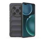 For Honor Magic4 Pro Magic Shield TPU + Flannel Phone Case(Dark Grey) - 1