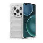 For Honor Magic4 Pro Magic Shield TPU + Flannel Phone Case(White) - 1