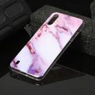 For Galaxy A01 Marble Pattern Soft TPU Protective Case(Purple) - 1