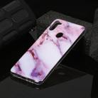 For Galaxy A11 Marble Pattern Soft TPU Protective Case(Purple) - 1