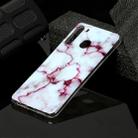 For Galaxy A21 Marble Pattern Soft TPU Protective Case(Red) - 1