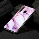 For Galaxy A21 Marble Pattern Soft TPU Protective Case(Purple) - 1