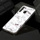 For Galaxy A21 Marble Pattern Soft TPU Protective Case(White) - 1