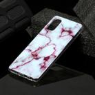 For Galaxy A70e Marble Pattern Soft TPU Protective Case(Red) - 1