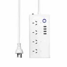 WiFi 10A SM-SO301-A 4 Holes + 4 USB 2000W Multi-purpose Smart Power Strip, AU Plug - 1