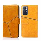 For Xiaomi Redmi Note11 5G  / Poco M4 Pro 5G Geometric Stitching Horizontal Flip Leather Phone Case(Yellow) - 1