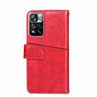For Xiaomi Redmi Note11 Pro 5G / Note11 Pro+ 5G Geometric Stitching Horizontal Flip Leather Phone Case(Red) - 3