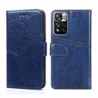 For Xiaomi Redmi Note11 Pro 5G / Note11 Pro+ 5G Geometric Stitching Horizontal Flip Leather Phone Case(Blue) - 1