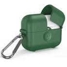 For AirPods 1 / 2 Magic Box Wireless Earphone Protective Case with Hook(Green) - 1