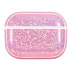 NIILLKIN Anti-fall PU + TPU Shining Protection Glitter Case for AirPods Pro(Pink) - 1