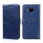 For Nokia C20 Plus Geometric Stitching Horizontal Flip Leather Phone Case(Blue) - 1
