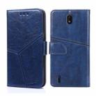 For Nokia C01 Plus / C1 2nd Edition Geometric Stitching Horizontal Flip Leather Phone Case(Blue) - 1