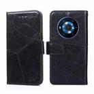 For Honor Magic3 Geometric Stitching Horizontal Flip Leather Phone Case(Black) - 1