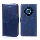 For Honor Magic3 Geometric Stitching Horizontal Flip Leather Phone Case(Blue) - 1
