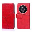 For Honor Magic3 Pro Geometric Stitching Horizontal Flip Leather Phone Case(Red) - 1