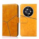 For Honor Magic3 Pro Geometric Stitching Horizontal Flip Leather Phone Case(Yellow) - 1