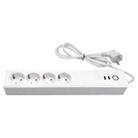 ZigBee 16A SM-SO306-E 4 Holes + 2 USB Multi-purpose Smart Power Strip, EU Plug - 1