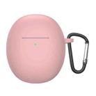 Bluetooth Earphone Liquid Silicone Protective Case For OPPO Enco R(Pink) - 1
