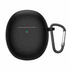 Bluetooth Earphone Liquid Silicone Protective Case For OPPO Enco R(Black) - 1