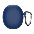 Bluetooth Earphone Liquid Silicone Protective Case For OPPO Enco R(Midnight Blue) - 1