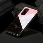 For Huawei P40 Marble Pattern Soft TPU Protective Case(Tricolor) - 1