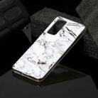 For Huawei P40 Marble Pattern Soft TPU Protective Case(White) - 1