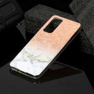 For Huawei P40 Marble Pattern Soft TPU Protective Case(Rose Gold White) - 1