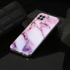 For Huawei P40 lite Marble Pattern Soft TPU Protective Case(Purple) - 1