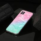 For Huawei P40 lite Marble Pattern Soft TPU Protective Case(Pink Green) - 1