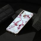 For Huawei Honor 8C Marble Pattern Soft TPU Protective Case(Red) - 1