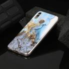 For Huawei Honor 8C Marble Pattern Soft TPU Protective Case(Sea Blue) - 1