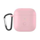 Liquid Silicone One-piece Earphone Protective Case For Redmi Buds3(Pink) - 1