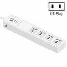 WiFi 10A SM-SO306-M 4 Holes + 2 USB Multi-purpose Smart Power Strip(US Plug) - 1