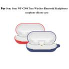 Bluetooth Earphone Silicone Case For Sony WF-C500(White) - 2