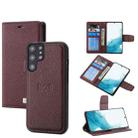 For Samsung Galaxy S22+ 5G Litchi Texture Magnetic Detachable Wallet Leather Phone Case(Purple) - 1