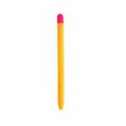 Contrasting Color Silicone Protective Case For Apple Pencil 2(Orange) - 1