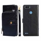 For Tecno Pop 2/Pop 2 F/Pop 2 Pro/Pop 2 Power/Itel P13/B1F Zipper Bag Leather Phone Case(Black) - 1