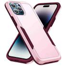 For iPhone 14 Pro Pioneer Armor Heavy Duty Shockproof Phone Case(Pink) - 1