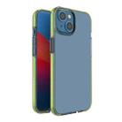 For iPhone 14 Two-color Transparent TPU Phone Case (Lemon Yellow) - 1