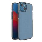 For iPhone 14 Plus Two-color Transparent TPU Phone Case (Black) - 1