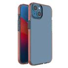 For iPhone 14 Plus Two-color Transparent TPU Phone Case (Orange) - 1