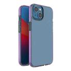 For iPhone 14 Plus Two-color Transparent TPU Phone Case (Light Purple) - 1