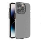 For iPhone 14 Pro Two-color Transparent TPU Phone Case(White) - 1
