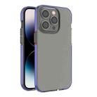 For iPhone 14 Pro Two-color Transparent TPU Phone Case(Dream blue) - 1