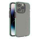 For iPhone 14 Pro Max Two-color Transparent TPU Phone Case (Mint Green) - 1