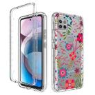 For Motorola One 5G Ace Transparent Painted Phone Case(Small Floral) - 1