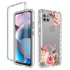 For Motorola One 5G Ace Transparent Painted Phone Case(Rose) - 1