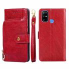 For DOOGEE X96 Pro Zipper Bag Leather Phone Case(Red) - 1